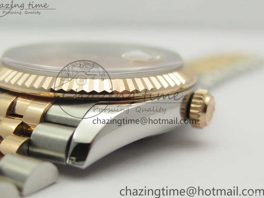 Jubilee RG Dial RG GMF SS 904 Wrapped on RG A2836 Roman Bracelet SS 36mm DateJust Wrapped 116231 0323
